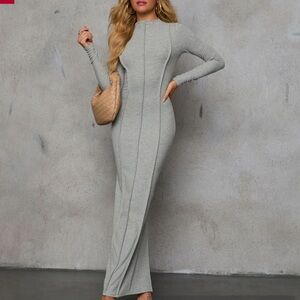 Gray Long Sleeve Dress size S
